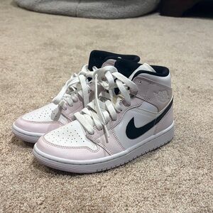 PINK AND WHITE JORDANS